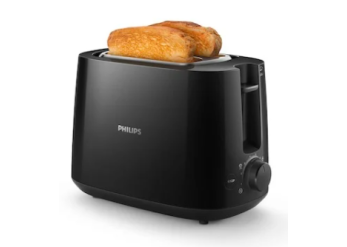 Philips HD2581/90 Tostadora 2 rebanadas, negro