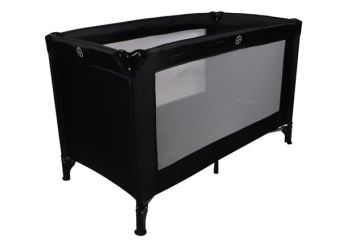 Cama plegable para niños negra