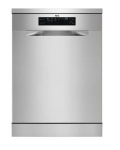 Lavavajillas independiente AEG FFB64627ZM de 60cm en acero inoxidable