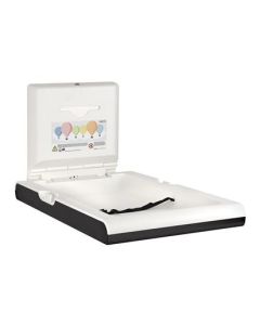 Mesa de cambio de bebé vertical negra