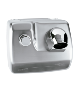 Botón de secador de cabello aspecto acero inoxidable