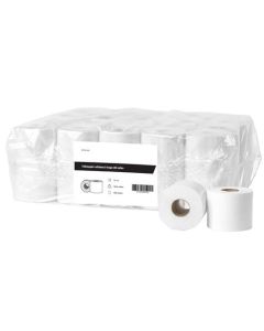 Papel higiénico celulósico 2 capas/400 hojas, 10x4 rollos en plástico