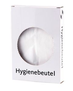 Cartucho de bolsas de higiene de plástico 10 unidades, caja de 25 unidades