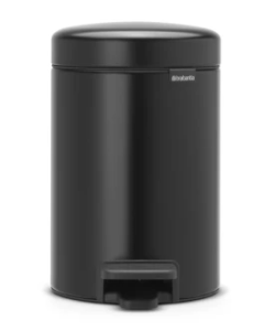 Papelera Brabantia Matte negra de 3 litros