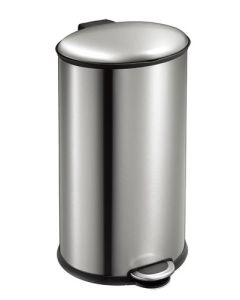 Cubos de pedal en forma de elipse 40 litros RVS