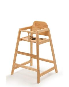 Silla infantil apilable de madera, Natural
