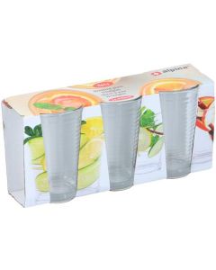 Juego de vasos de bebida de 3 piezas. 220ML cada uno