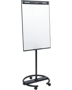 Pizarra móvil Flipover ECONOMY TRIANGLE con pie redondo