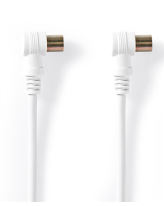 Cable coaxial angular, macho-hembra, 1,5 metros