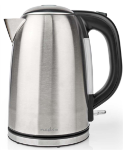 Hervidor de agua de acero inoxidable, 1.7 litros, giratorio 360 grados