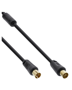 Cable de antena/coaxial de 0.5 metros doble apantallado