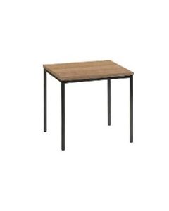 Mesa de centro 50x50x45 negro/havana, aglomerado/metal