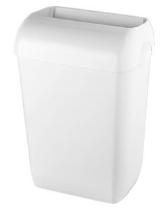 Cubo de basura de plástico de 23 litros medio abierto