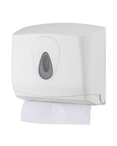 Dispensador de toallas mini plástico, blanco