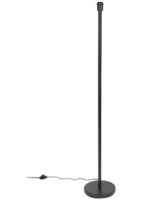 Lámpara de pie moderna negra sin pantalla