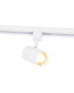 Spot de riel de fase moderna blanca