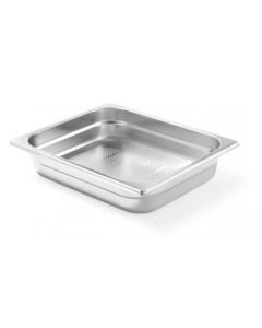 Bandeja perforada 1/2 GN de acero inoxidable 55 mm de profundidad