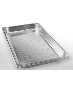 Bandeja perforada 1/1 GN en acero inoxidable / 65 mm de profundidad