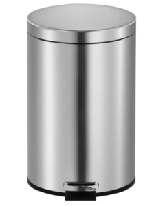 Papelera de pedal 3 litros mate de acero inoxidable