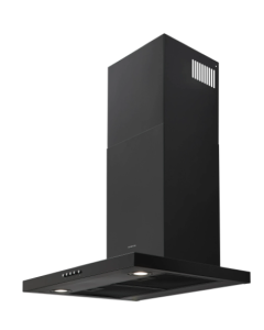 Inventum AKB6000ZWA - Campana de pared 60 cm, luces LED, negro