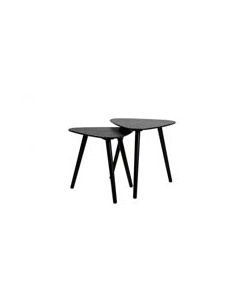 Conjunto de mesas auxiliares - set de 2 - negro