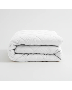 Edredón de 2 personas 240 x 220 cm blanco microfibra 400g/m2