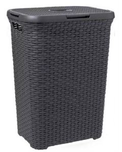 Caja de lavandería Curver de 60 litros antracita