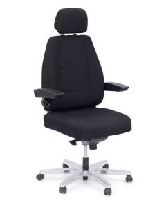 Silla de oficina - Ergonómica 24 horas - Düsseldorf - Negra