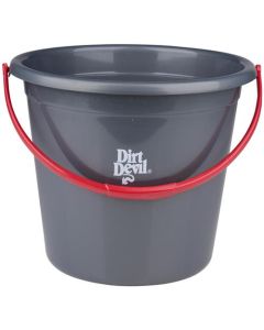 Cubeta Gris con Asa Roja