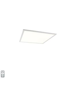 Lámpara de plafón de acero de 60 cm con LED y control remoto de acero