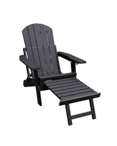 Sillón reclinable Ranonkel Negro con reposapiés