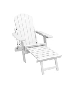 Sillón Ranonkel blanco con reposapiés