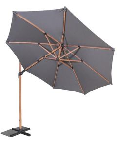 SL Parasol antraciet redonda Ø350 cm con pie y funda