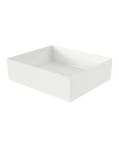BP lavabo cuadrado blanco, 45 x 38 x 14 cm