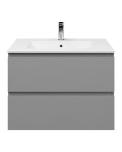 BP mueble de baño sin tirador, gris claro, 80 x 46 cm