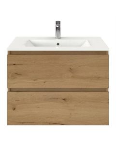 BP mueble de baño sin tirador, roble natural, 80 x 46 cm