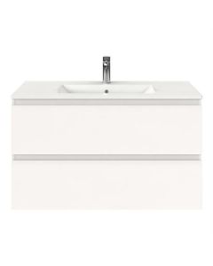 BP mueble de baño, sin tirador, blanco mate, 100 x 46 cm