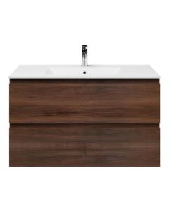 BP mueble de baño, sin tirador, nuez, 100 x 46 cm