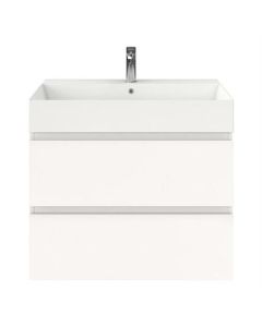 Mueble de baño BP con lavabo profundo, blanco mate