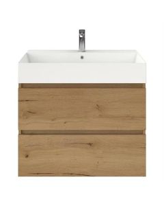 BP mueble de baño con lavabo profundo, roble natural
