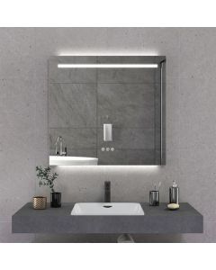 Espejo de pared BP, 80 x 75 cm, LED