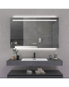 Espejo de pared BP, 120 x 75 cm, iluminación LED