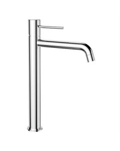 Grifo de lavabo BP elevado, cromo, salida fija, redondo