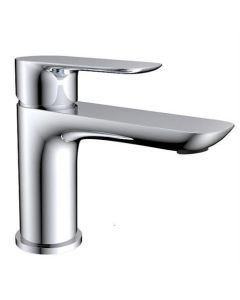 Grifo de lavabo cromo, salida plana