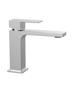 Grifo de lavabo con salida fija plana, cromado