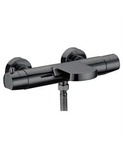 Grifo de ducha termostático BP, cooltouch, gunmetal oscuro, redondo