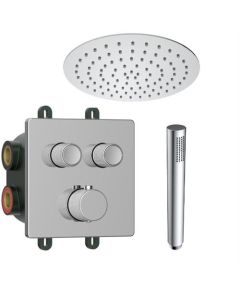 BP conjunto de lluvia empotrado cromo