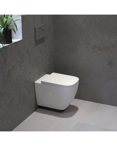 BP inodoro blanco, sin borde, diseño elegante