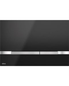 BP placa de control metal/vidrio/negro, botones rectangulares