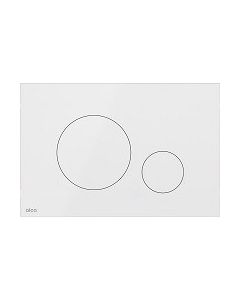 Placa de accionamiento BP, metal blanco, botones redondos